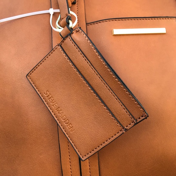 Steve Madden cognac tote - Picture 2 of 6